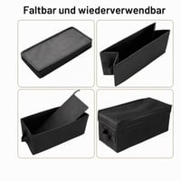 Set de 4 cutii de depozitare pliabile Vixzoid pentru CD-uri, cu capac, dimensiuni 35x17x14 cm 5