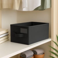 Set de 4 cutii de depozitare pliabile Vixzoid pentru CD-uri, cu capac, dimensiuni 35x17x14 cm 3