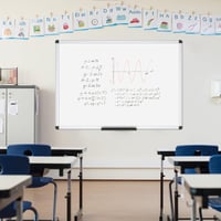 VIZ-PRO Mágneses Fehértábla Alumínium Kerettel és Markertartóval, Szárazon Törölhető, 90 x 60 cm, Irodai és Iskolai Használatra 6