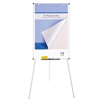 VIZ-PRO Mágneses Whiteboard Állvánnyal 90 x 60 cm, Fehértábla Easel Állvánnyal, Irodai és Iskolai Prezentációs Tábla 2