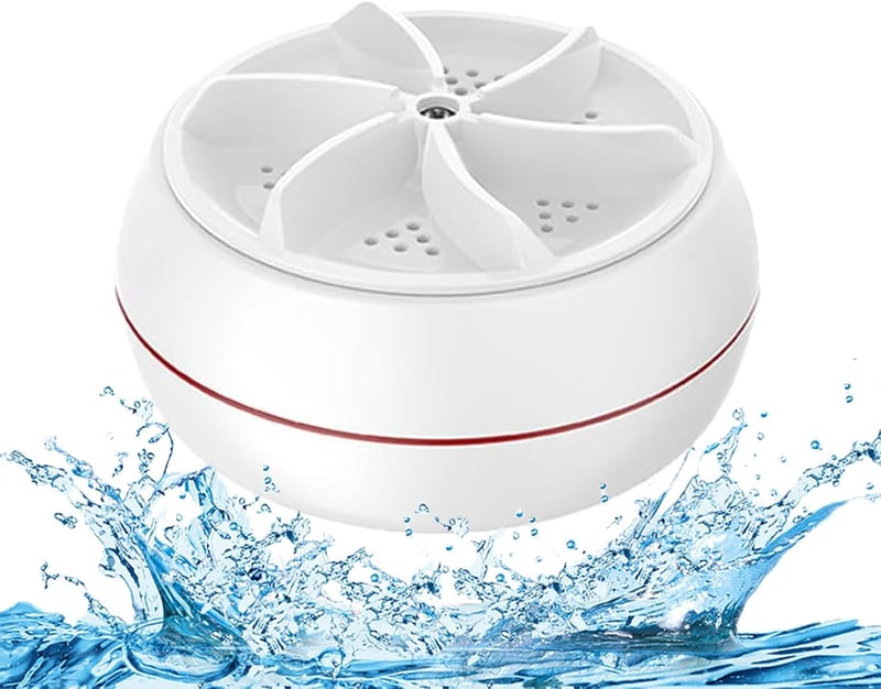 Mini mașină de spălat portabilă cu ultrasunete VJK USB pentru haine și vase