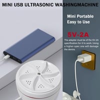 Mini mașină de spălat portabilă cu ultrasunete VJK USB pentru haine și vase 7