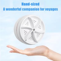 Mini mașină de spălat portabilă cu ultrasunete VJK USB pentru haine și vase 8