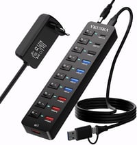 VKUSRA 11 portos USB-C 3.2 hub tápegységgel, 10Gbps adatátvitel 1