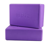 Set 2 Blocuri Yoga VLFit - Blocuri Fitness din Spumă EVA de Înaltă Densitate pentru Yoga, Pilates și Stretching - Ușoare și Ecologice 1