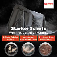 VLITEX Hasiaca deka 3x4 m XL – Požiarna ochrana lítiových batérií, ohňovzdorný silikón a E-sklenené vlákno, núdzová deka vyvinutá v Nemecku 3