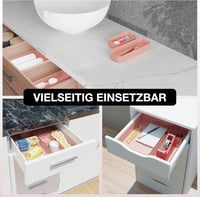 VMbathrooms Fiók Szervező Készlet Irodához és Otthonhoz, Praktikus Rendszereződobozok Rózsaszín 5