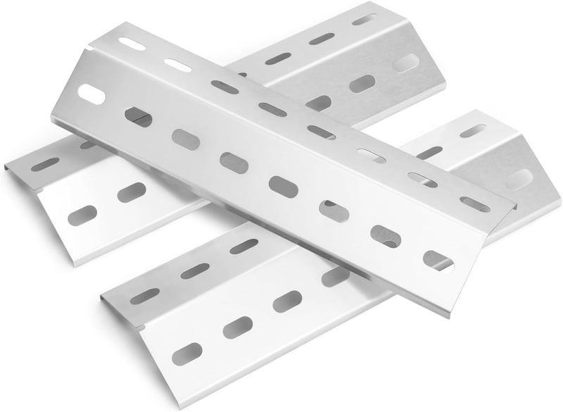 Vnierxful 36,5x12cm Rozsdamentes Grill Égőlap Takaró 3db Enders Chicago Boston Tepro Barbecook