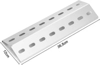 Vnierxful 36,5x12cm Rozsdamentes Grill Égőlap Takaró 3db Enders Chicago Boston Tepro Barbecook 2