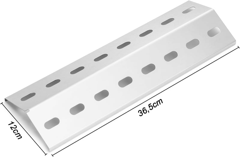 Vnierxful 36,5x12cm Rozsdamentes Grill Égőlap Takaró 3db Enders Chicago Boston Tepro Barbecook