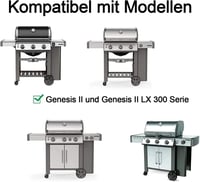 Vnierxful Flavorizer Bars Weber Genesis II/LX 300 aromavezető sín grill alkatrész 3