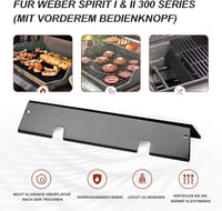 Vnierxful Flavorizer Bars Weber Spirit 300 GS4 II 310 320 330 Grill Hőlemezes Csere 5