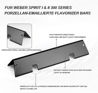Vnierxful Flavorizer Bars Weber Spirit 300 GS4 II 310 320 330 Grill Hőlemezes Csere 3