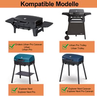 Vnierxful öntöttvas grillrács Enders Explorer Urban Pro 32x24 cm 3