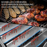 Vnierxful rozsdamentes acélból készült grill aroma sín Weber Spirit 300 sorozathoz 5