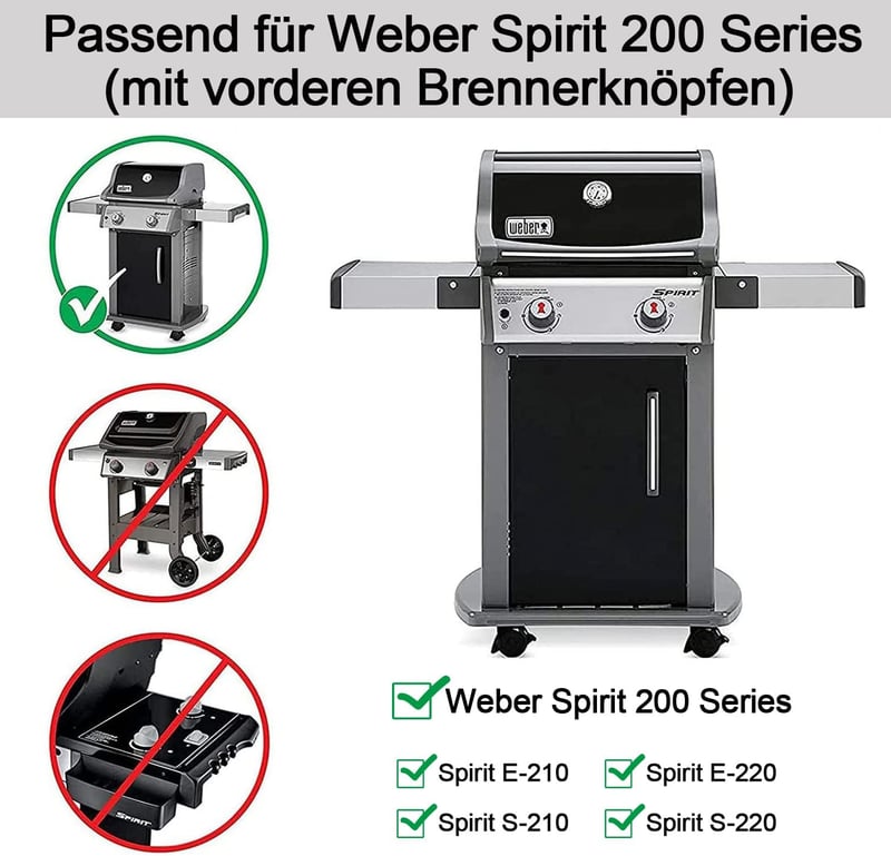 Vnierxful rozsdamentes aroma sín Weber Spirit 200 sorozathoz 38,9 cm grillrács