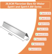 Vnierxful rozsdamentes aroma sín Weber Spirit 200 sorozathoz 38,9 cm grillrács 2
