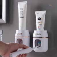 VOANZO Falra szerelhető fogkrémadagoló szett fürdőszobához 4