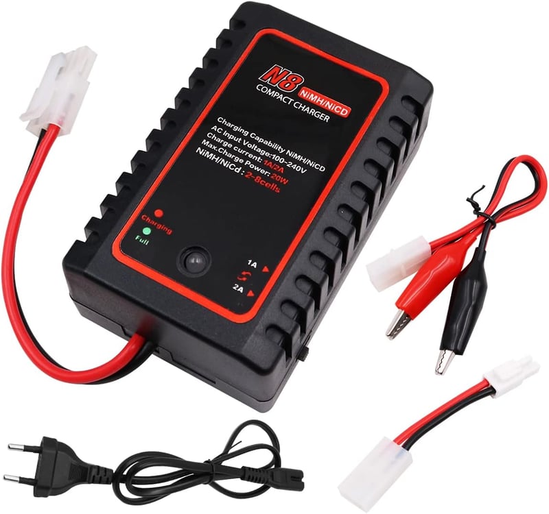 VOANZO NiMH Akkumulátor Töltő 2-8S NiCd Elemekhez RC Autó Drón Hajó Crawler Távirányítós Modellekhez Balance Charger