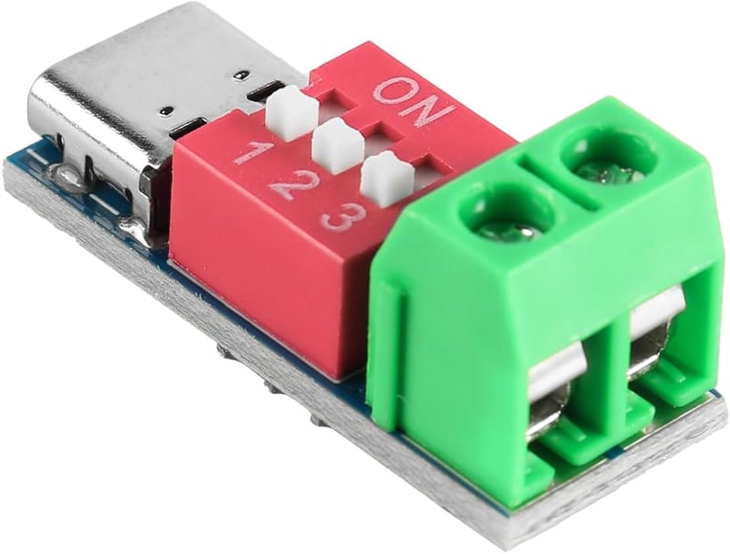 VOANZO USB-C PD Trigger Board gyorstöltéshez 5V-20V Power Delivery modul