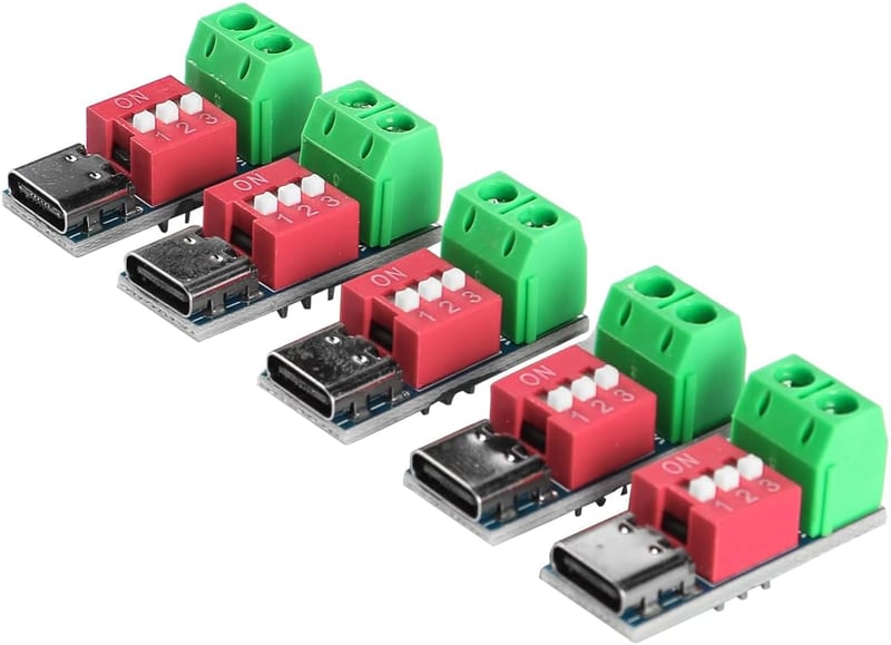VOANZO USB-C PD Trigger Board gyorstöltéshez 5V-20V Power Delivery modul
