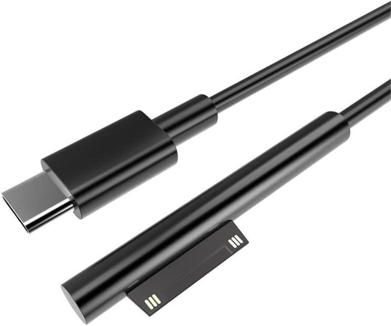 VOANZO USB-C töltőkábel Microsoft Surface Pro 7/6/5/4/3 Laptop Book GO