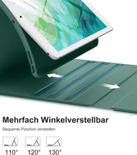 Vobafe iPad 10.2" Tok Billentyűzettel 7-9. Generáció Zöld Világítás - Pine Green 7