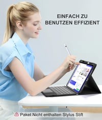 Vobafe iPad 11 10.9 Tok Billentyűzettel Mágneses Levehető QWERTZ Világító 8
