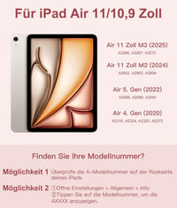 Vobafe iPad Air 11/10.9 Billentyűzetes Tok M3/M2 Kompatibilis, 7 Színű Háttérvilágítás, Érintőpaddal, Tollartóval, Rózsaszín 2