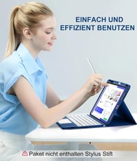 Vobafe iPad Air 11" és 10.9" Billentyűzetes Tok 7 Színű Háttérvilágítás Trackpad Tolltartó 8