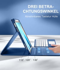 Vobafe iPad Air 11" és 10.9" Billentyűzetes Tok 7 Színű Háttérvilágítás Trackpad Tolltartó 5