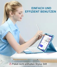 Vobafe iPad Air 11" és 10.9" Billentyűzetes Tok 7 Színű Világítással és Trackpad-dal 8