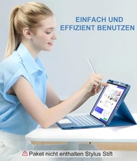 Vobafe iPad Air 11" M4 M3 M2 Tok Billentyűzettel, Trackpad és Tolltartóval Kék - blue 8
