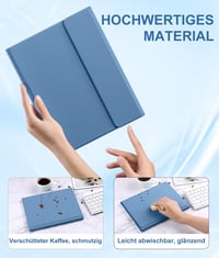 Vobafe iPad Air 11" M4 M3 M2 Tok Billentyűzettel, Trackpad és Tolltartóval Kék - blue 6
