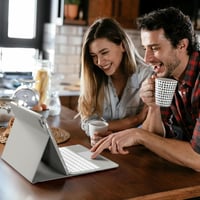 Vobafe iPad Air 13" és iPad Pro 12.9" Billentyűzetes Tok QWERTZ Trackpad Világosszürke 8