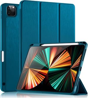 Vobafe maska za iPad Pro 11" (2018/2020/2021/2022) TPU s držačem za olovku - paun plava