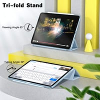 Vobafe Mágneses Védőtok iPad Air 4 10.9" és iPad Pro 11" Trifold Tok Apple Pencil Támogatással 5