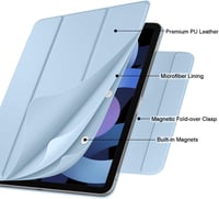Vobafe Mágneses Védőtok iPad Air 4 10.9" és iPad Pro 11" Trifold Tok Apple Pencil Támogatással 7
