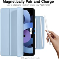Vobafe Mágneses Védőtok iPad Air 4 10.9" és iPad Pro 11" Trifold Tok Apple Pencil Támogatással 6