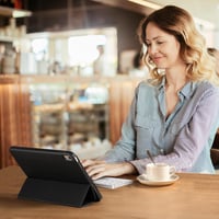 Vobafe Összehajtható Bluetooth Billentyűzet Touchpaddal - Hordozható Mini Billentyűzet 3 Bluetooth Csatornával iOS, Android, Windows Eszközö 9