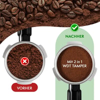 VOCA 58mm Espresso Tamper WDT Eszköz 30lb Kalibrált Tömörítő és 8 Tűs Disztribútor 8