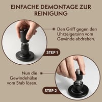 VOCA 58mm Espresso Tamper WDT Eszköz 30lb Kalibrált Tömörítő és 8 Tűs Disztribútor 7