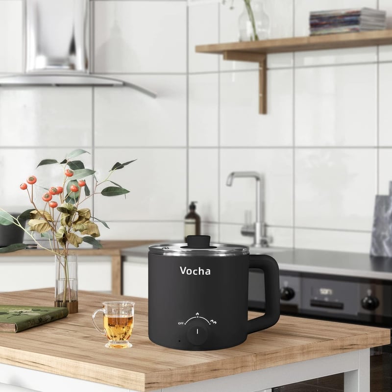 Vocha 1,6L elektromos főzőedény, hordozható gyorsfőző leves, ramen, tészta készítéshez