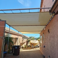 Vocray 90% árnyékoló háló 1,8x2,4m bézs UV-védelemmel 7