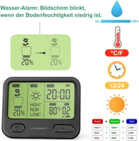 VODESON Talajnedvesség Mérő Növényekhez, Talaj Teszter Kerthez( Csak az 1 db szenzor!) 2