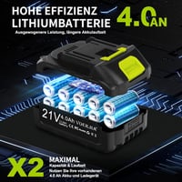 VOERJIA 2in1 Akkus Ágvágó és Láncfűrész Teleszkópos Rúddal 6-8 Hüvelyk 6