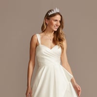 Vofler Ezüst Tiara Kristályokkal - Királynői Fejdísz Esküvőre, Szülinapra, Bálra, Jelmezbálra - Elegáns Női Korona Hercegnőknek 3