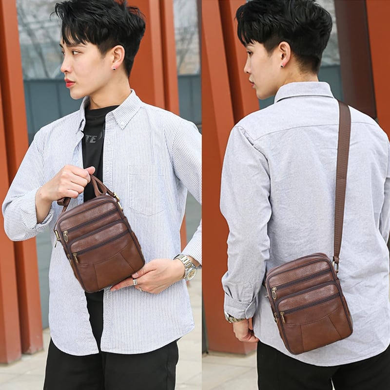 Vohoney férfi bőr crossbody táska utazáshoz és sporthoz