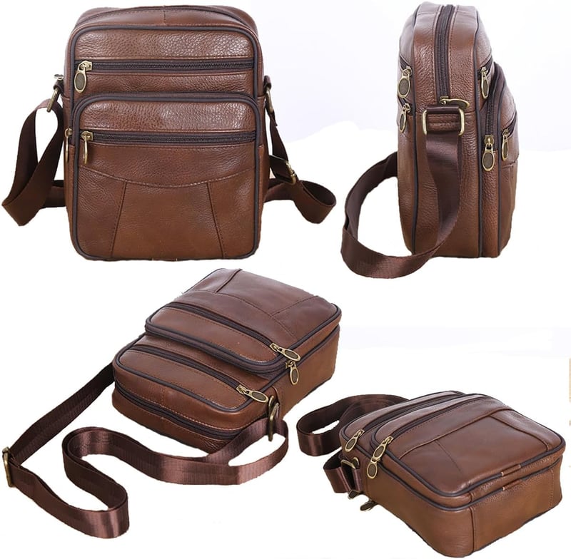 Vohoney férfi bőr crossbody táska utazáshoz és sporthoz