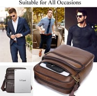 Vohoney férfi bőr crossbody táska utazáshoz és sporthoz 4